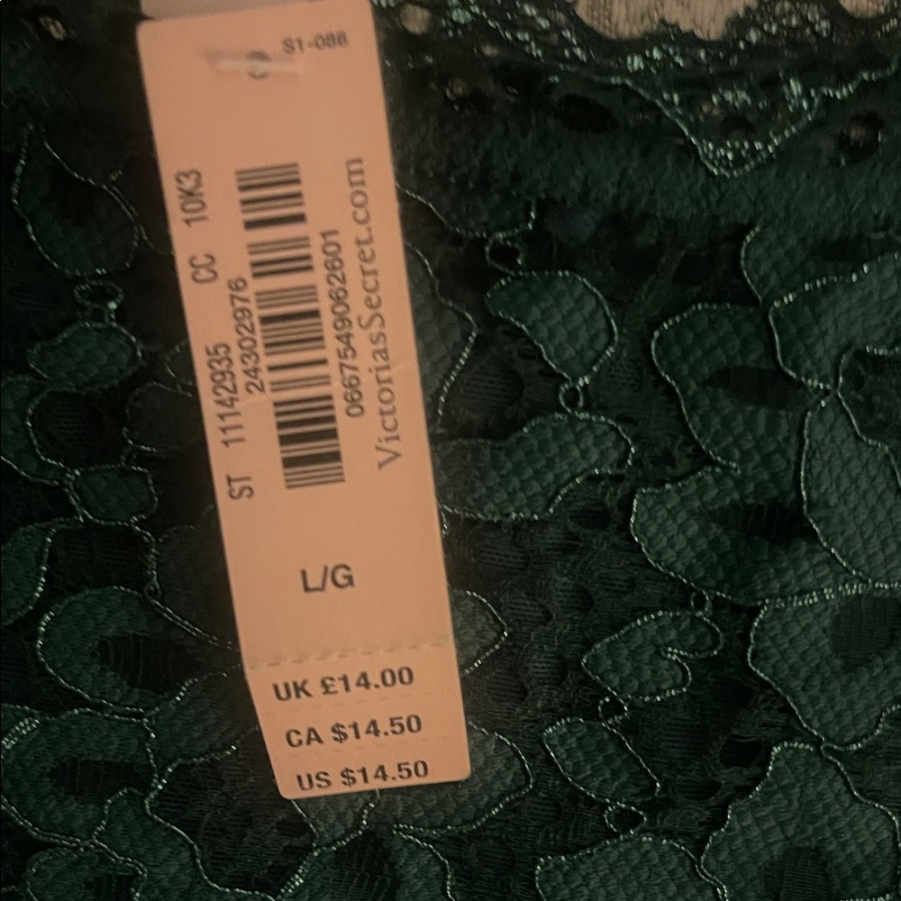 Victoria's Secret Dark Green Lace Bra Set - Picture 4 of 6